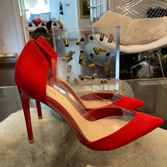 Zara red stilettos - Picture 1 of 2